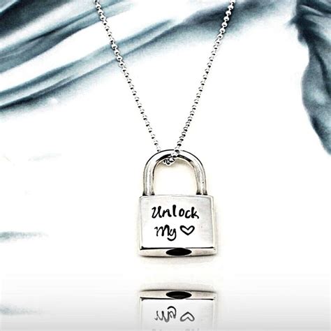 personalized padlock necklace.